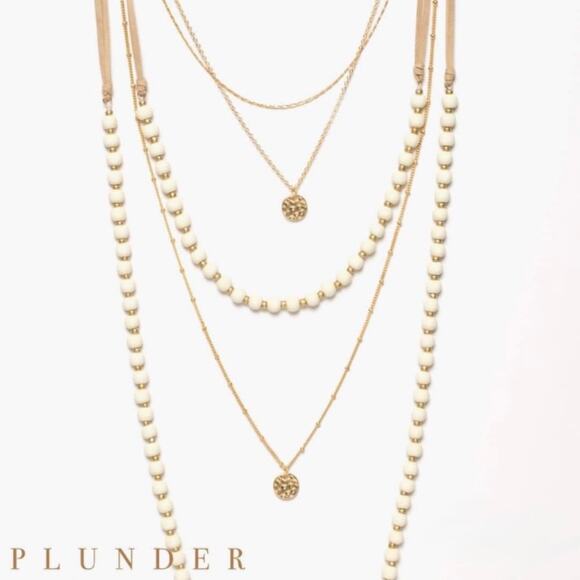New Plunder "Ellymae" Multi-Tier Necklace (17"-20") - Picture 1 of 4
